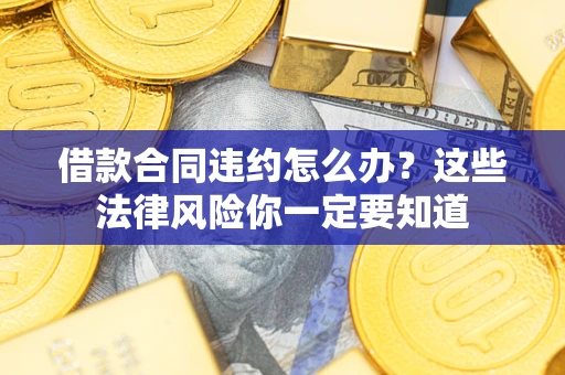 济南借款合同违约怎么办？这些法律风险你一定要知道