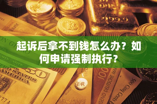 济南起诉后拿不到钱怎么办？如何申请强制执行？