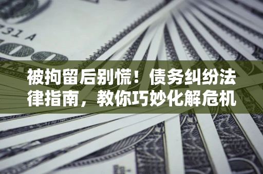 济南被拘留后别慌！债务纠纷法律指南，教你巧妙化解危机