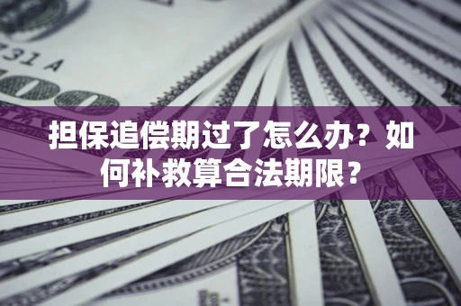 济南担保追偿期过了怎么办？如何补救算合法期限？