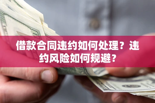 济南借款合同违约如何处理？违约风险如何规避？